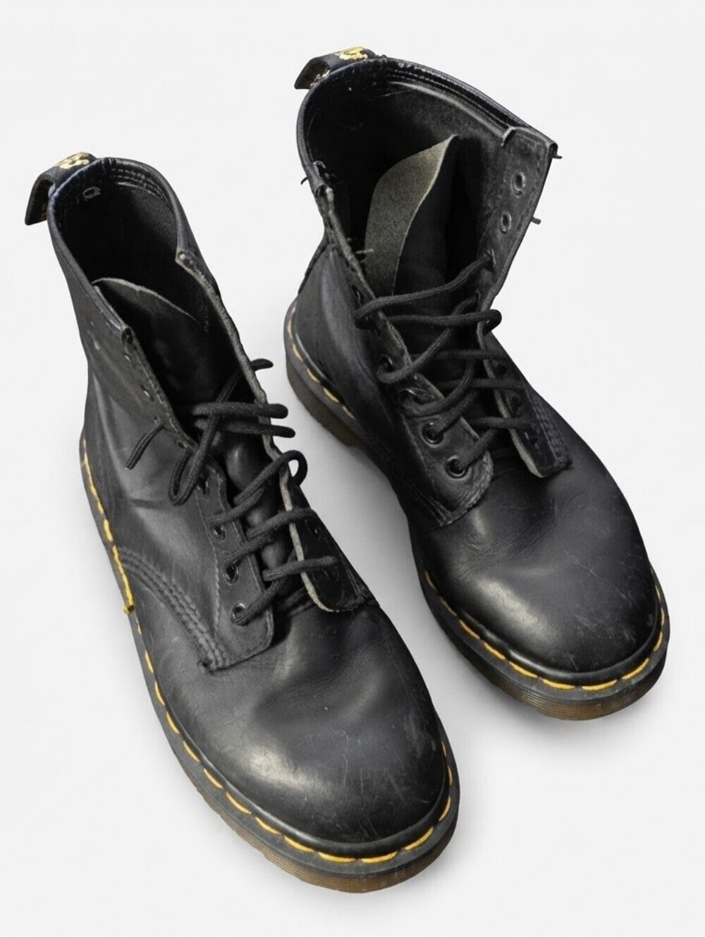 Vintage Dr Martens 8 Eye Boots Size 6 US 4 UK Made in England Black